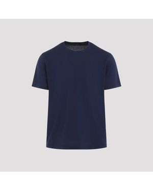 Kiton 'Silk T-Shirt - Blue