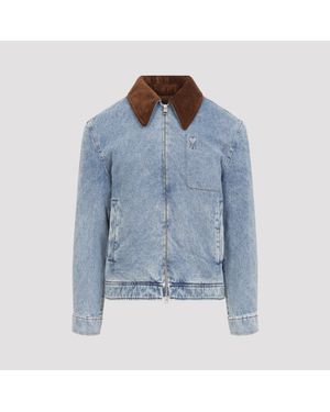 Ami Paris Adc Zipped Jacket - Blue