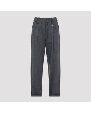 Brunello Cucinelli Pull-On Trousers - Grey