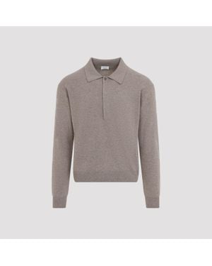 Saint Laurent Polo Knit - Grey