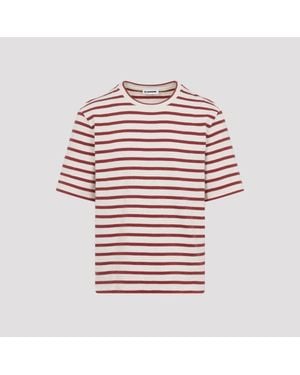 Jil Sander Cotton T-Shirt - Red