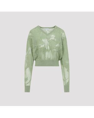 Dries Van Noten Torion Cotton Jumper - Green