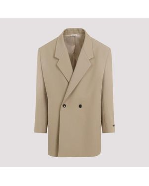 Fear Of God Double Breasted Blazer - Natural