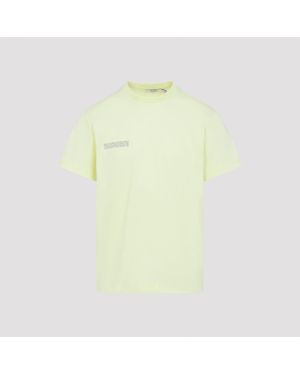 PANGAIA Soft Lime Cotton 365 Midweight T-Shirt - Yellow