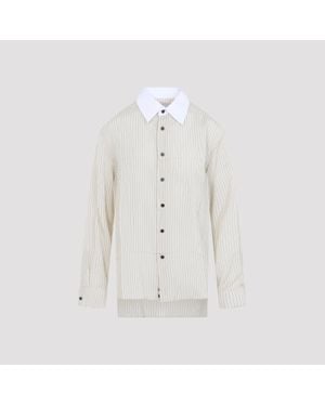 Bottega Veneta Striped Shirt - White