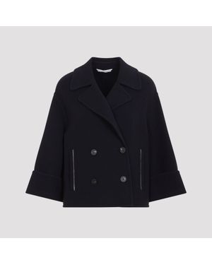 Peserico Wool Shortcoat - Blue