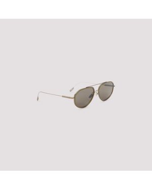 ZEGNA EYEWEAR Metal Sunglasses Acetate - White