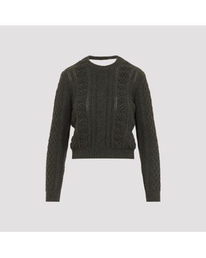 Jil Sander Cable-Knit Jumper - Black