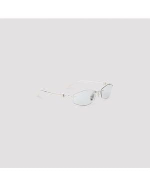 Balenciaga Nano D-Frame Mini Acetate Sunglasses For - White