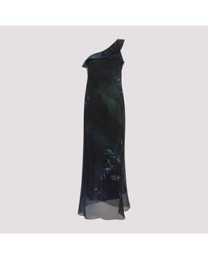 Giorgio Armani One-Shoulder Long Dress - Black