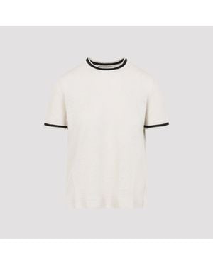 Max Mara 'S Nordica Knit Rigata T-Shirt - White