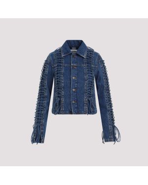 Jean Paul Gaultier Vintage Corset Denim Jacket - Blue