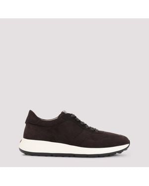 Tod's Suede Leather Trainers - Black