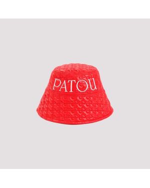 Patou Quilted Polyamide Bucket Hat - Red