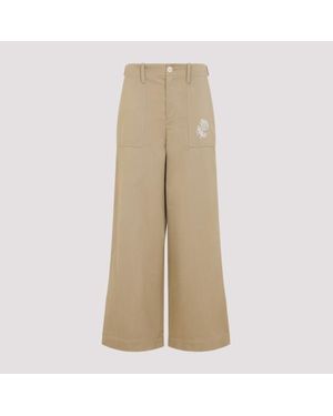 Marni Cotton Trousers - Natural