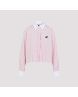 Miu Miu Cotton Shirt - Pink