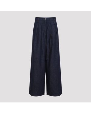 Dries Van Noten Pamplona Denim Trousers - Blue