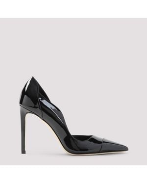 Jimmy Choo Brigitte 100 Patent Leather Court Shoes - Black