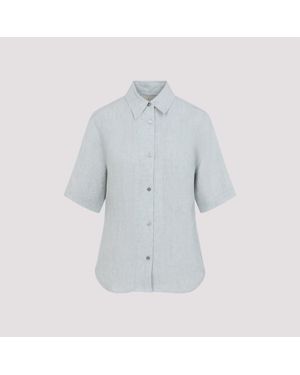 Studio Nicholson Slim Fit Linen Shirt - Blue