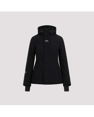 Balenciaga Stylish Mini Ski Parka Jacket - Black