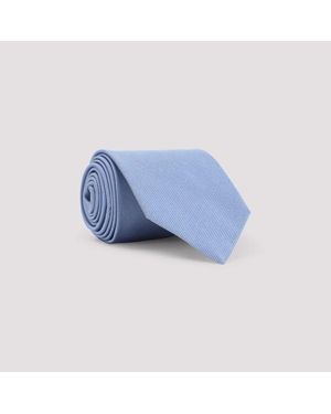 Tom Ford Solid Mogador Tie - Blue