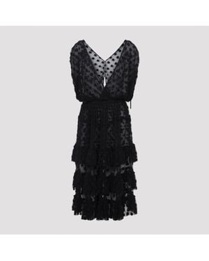 Dries Van Noten Dally Cotton Midi Dress - Black