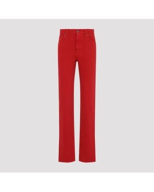 Chloé Cotton Trousers - Red