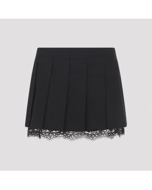 Acne Studios Wool Mini Skirt - Black