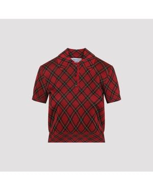 McQueen Microcheck Polo - Red