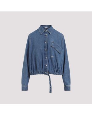 Loewe Belted Shirt For - Blue