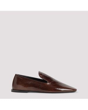 Jil Sander Leather Loafers - Brown