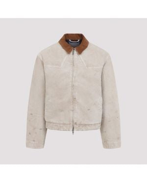Balenciaga Denim Workwear Jacket - White