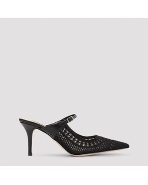 Arteana Trieste 75 Flat Croquet Mesh Mules - Black