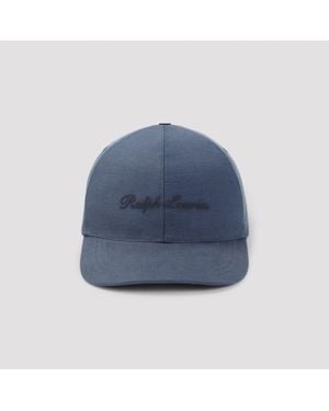 Ralph Lauren Linen & Silk Hat - Blue