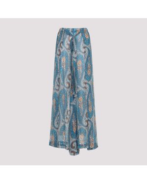 Etro Wide Leg Trousers - Blue