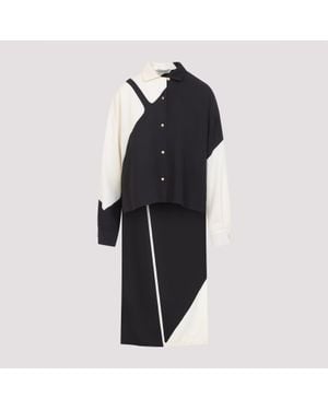 Alberta Ferretti Logo Story Twill Shirt - Blue