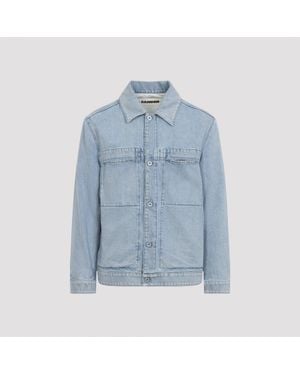 Jil Sander Light Cotton Jacket - Blue