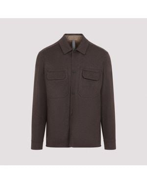 Sease Wool-Blend Shirt Jacket - Brown