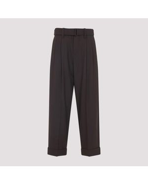 Brunello Cucinelli Cropped Trousers - Black