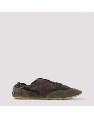 Saint Laurent Lewis Trainers - Brown
