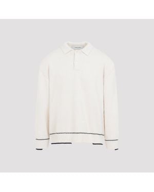 Golden Goose Heritage Rindley Knit Polo - White