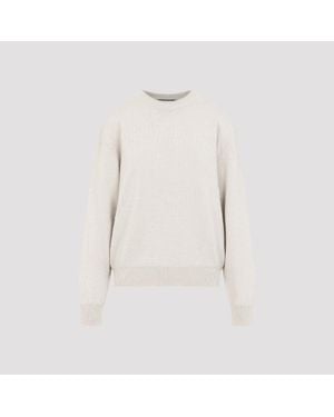 Jacquemus Logo Intarsia Merino Wool Jumper - White