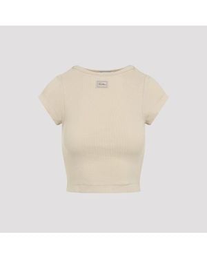 Jean Paul Gaultier Cropped T-Shirt - Natural