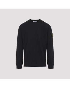 Stone Island Cotton Sweatshirt - Black