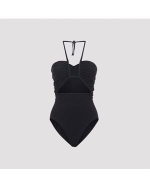 Rick Owens Halter-Neck Swimsuit - Blue