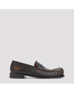Dries Van Noten Calf Leather Loafers - Black