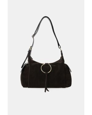 Imperial Bolso Con Aro Decorativo Y Bolsillo Lateral - Negro