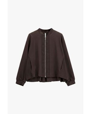 Imperial Sudadera Sin Capucha Con Cremallera Y Manga Larga - Marrón