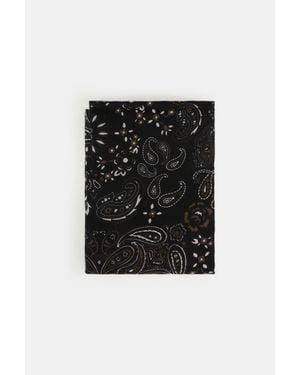 Imperial Foulard Con Stampa Paisley E Bordi Rifiniti - Nero