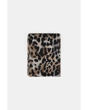 Imperial Foulard Con Stampa Animalier Astratta Rettangolare - Nero